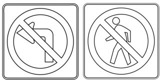 các bức tranh tô màu biển báo giao thông cho bé