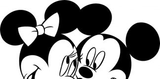 các bức tranh tô màu chuột Mickey cho bé