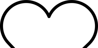 các bức tranh tô màu hình trái tim cho bé