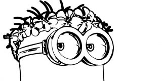 các bức tranh tô màu Minion cho bé