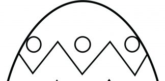 các bức tranh tô màu quả trứng cho bé