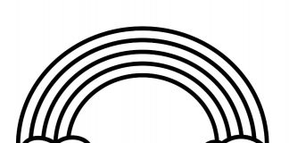 tranh tô màu cầu vồng đẹp nhất