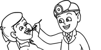 tranh tô màu chủ đề nghề nghiệp cho bé