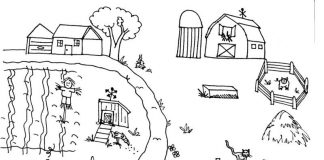 tranh tô màu phong cảnh đẹp nhất