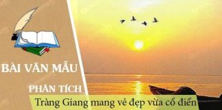 trang giang mang ve dep vua co dien vua hien dai phan tich bai tho de lam sang to nhan xet tren