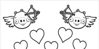 Tranh tô màu angry birds