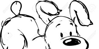 Tranh tô màu con chó