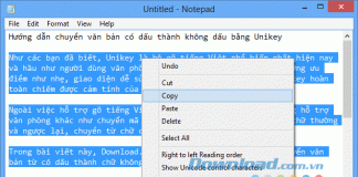 Hướng dẫn chuyển văn bản có dấu thành không dấu bằng Unikey