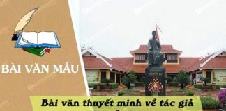 viet bai van thuyet minh ve tac gia nguyen du