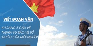viet mot doan van khoang 5 cau ve nghia vu bao ve to quoc cua moi cong dan