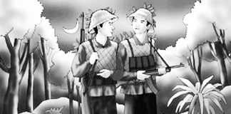 Viết một đoạn văn trình bày cảm nhận của em về đoạn cuối bài thơ Đồng chí (“Đêm nay... trăng treo”)