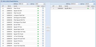 Chuyển lớp học