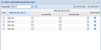 Kết chuyển học sinh