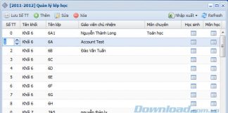 Quản lý lớp học