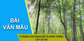 y nghia cua nhan de va hinh tuong cay xa nu trong truyen ngan rung xa nu